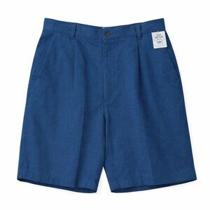 NWT FARAH Khakis Pleated Wrinkle Free Shorts  W36